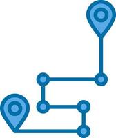 itinerario vettore icona design