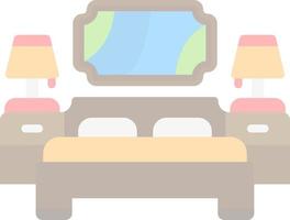 Camera da letto vettore icona design