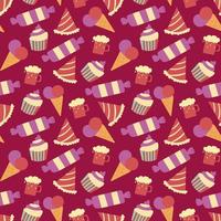 buon compleanno seamless pattern vettore