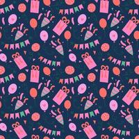 buon compleanno seamless pattern vettore