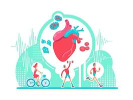 assistenza sanitaria del sistema cardiovascolare vettore