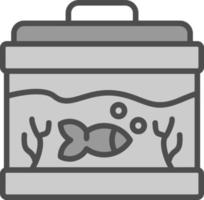 pesce serbatoio vettore icona design