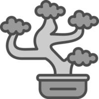 Bonsai vettore icona design