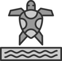 mare tartaruga vettore icona design