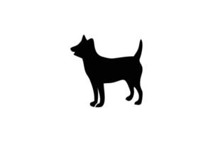 cane silhouette isolato vettore icona