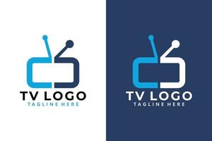 tv logo icona vettore isolato