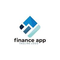 finanza App logo icona vettore isolato