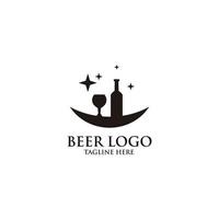 birra logo icona vettore isolato