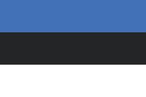 Estonia bandiera design vettore