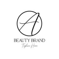 un' iniziale grafia e firma stile logo modello gratuito vettore moda, gioielleria, boutique e attività commerciale marca identità