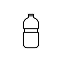 minerale bottiglie icona illustrazione. linea icona stile. icona relazionato per fitness. semplice vettore design modificabile