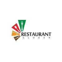 ristorante logo mangiare cibo veloce vettore