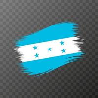 Honduras nazionale bandiera. grunge spazzola ictus. vettore illustrazione su trasparente sfondo.