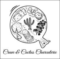 Crave e cactus vettore professionista Scarica