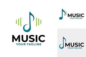 musica impostato logo icona vettore