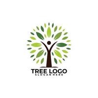 vettore icona logo albero isolato