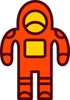 astronauta completo da uomo vettore icona