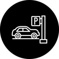 icona del vettore di parcheggio auto