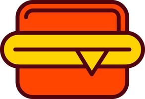 hamburger veloce cibo vettore icona