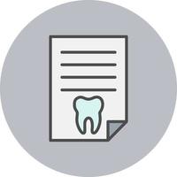 dentista rapporto vettore icona