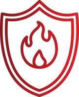 icona del vettore di protezione antincendio