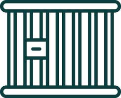 prigione cellula vettore icona design