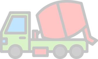miscelatore camion vettore icona design