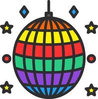discoteca palla vettore icona design