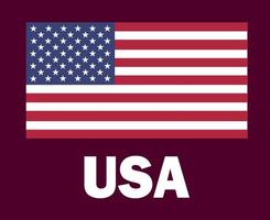 unito stati bandiera emblema con nomi simbolo design nord America calcio finale vettore nord americano paesi calcio squadre illustrazione