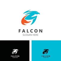 falco logo design Immagine, silhouette aquila modello illustrazione vettore