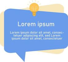 pensare al di fuori il scatola citazione casella di testo piatto colore design vettore