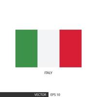 Italia piazza bandiera su bianca sfondo e specificare è vettore eps10.