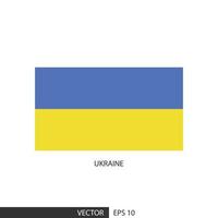 Ucraina piazza bandiera su bianca sfondo e specificare è vettore eps10.