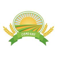 agricolo logo, produzione logo, azienda agricola, isolato su bianca sfondo vettore