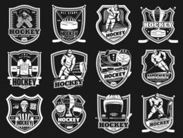 ghiaccio hockey torneo, sport club tazza emblema vettore