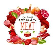 carne e salsicce macellaio negozio prodotti