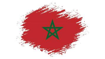 spazzola telaio Marocco bandiera vettore