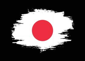 nuovo spazzola grunge struttura Giappone bandiera vettore