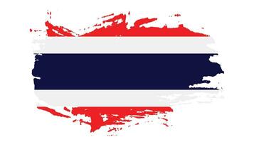 colorato Tailandia grunge bandiera vettore