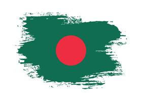 di spessore spazzola ictus bangladesh bandiera vettore