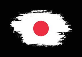 dipingere grunge spazzola ictus Giappone bandiera vettore