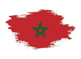 astratto grunge ictus Marocco bandiera vettore