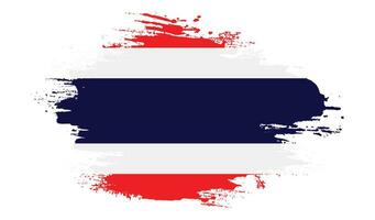 afflitto Tailandia grunge bandiera vettore