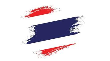 colorato grunge struttura Tailandia Vintage ▾ bandiera vettore