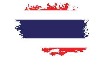 Vintage ▾ grunge struttura professionale Tailandia bandiera vettore