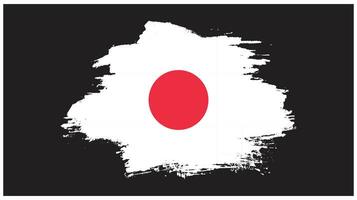 sbiadito grunge struttura Giappone professionale bandiera design vettore