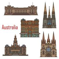 Australia Cattedrale edifici, sydney architettura vettore