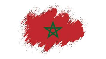 banda spazzola ictus Marocco bandiera vettore