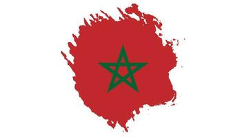 spazzola ictus Marocco bandiera vettore per gratuito