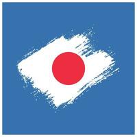 grunge struttura Giappone bandiera sfondo vettore